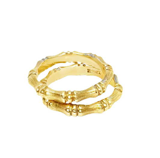 #27314 - Pair of Bamboo Motif Ring