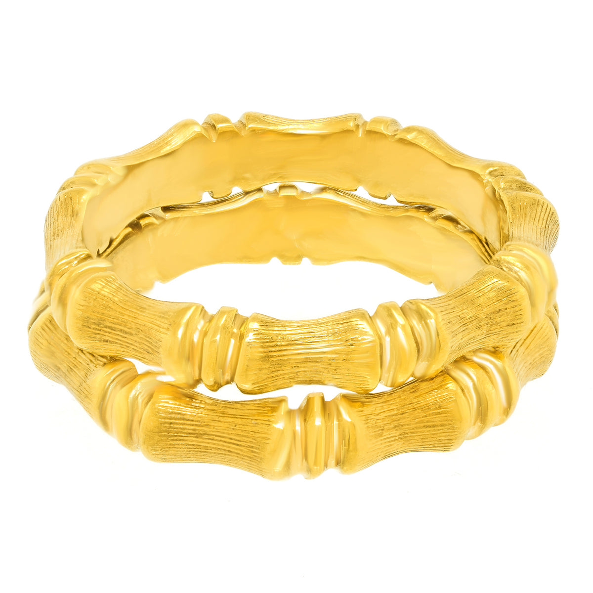 #27314 - Pair of Bamboo Motif Rings