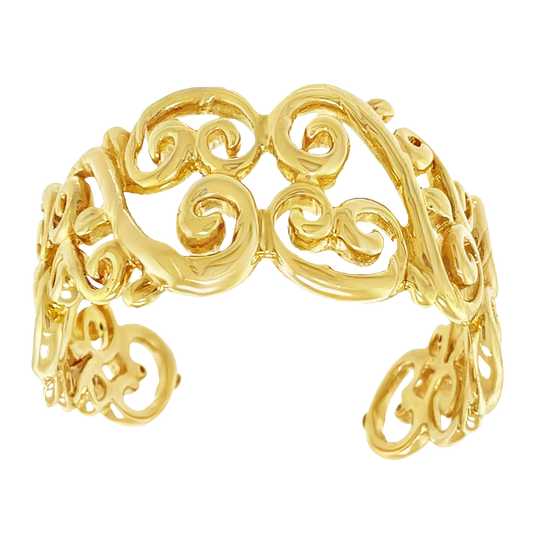 #27315 - Seventies Renaissance Revival Italian Gold Bracelet