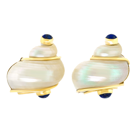 27318 - Seaman Schepps Iconic Turbot Shell Earrings