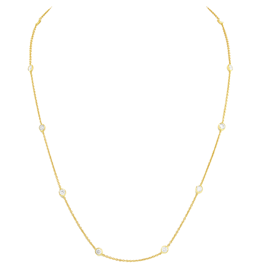 #27333 - Diamond Station Necklace