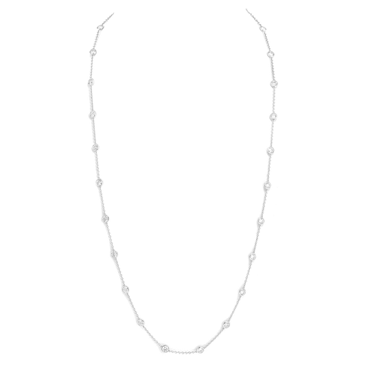 #27334 - 6.0 carat Diamond Station Necklace