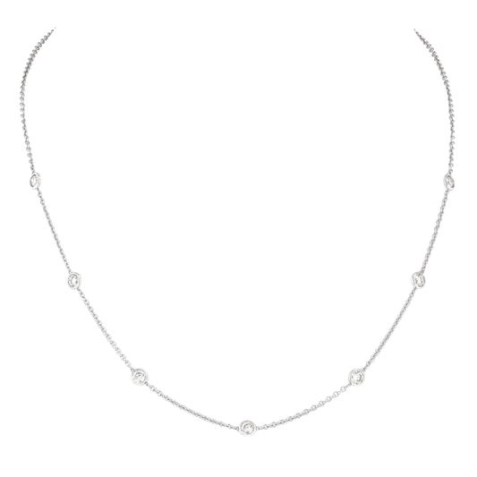 #27336 - Diamond Station Necklace