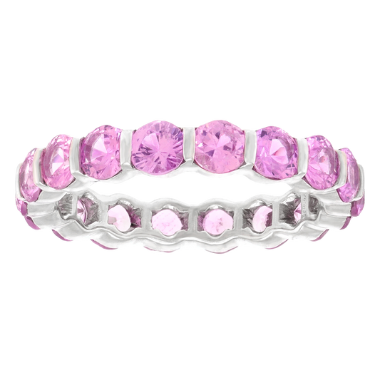 #27388 - Pink Sapphire Eternity Ring