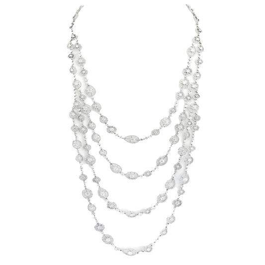 #27400 - Nineties Italian Fashion Necklace 30 Carats of Diamonds