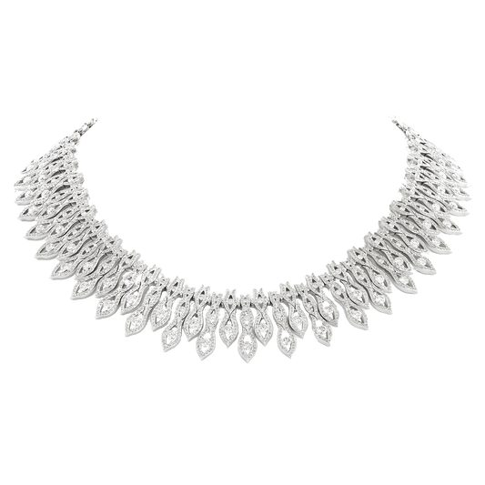 #27401 - Waskoll Paris Flamme Necklace 24 Carats of Diamonds