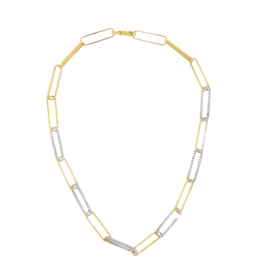 #27402 - Diamond & Gold Necklace