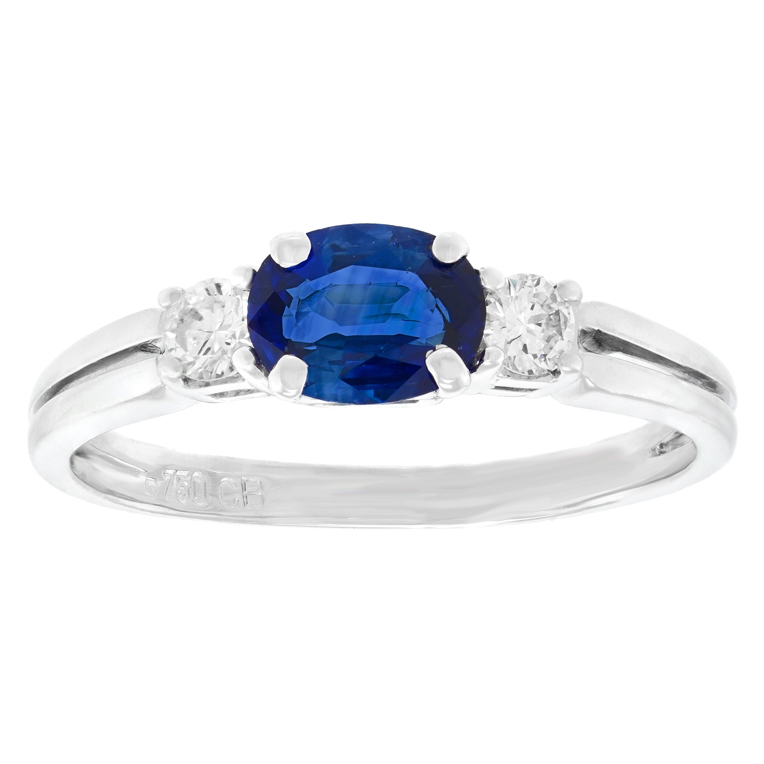 #27444 - Bucherer Sapphire and Diamond Ring