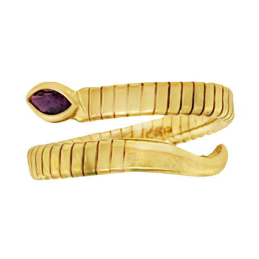 #27460 - Ruby Set Abstract Tubogas Snake Ring