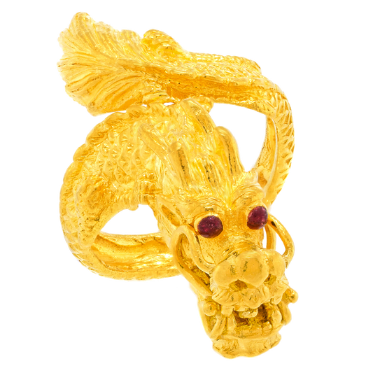 #27461 - 24k Sixties Dragon Ring