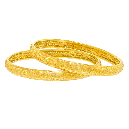 #27504 - Sixties Pair of Golden Bangles