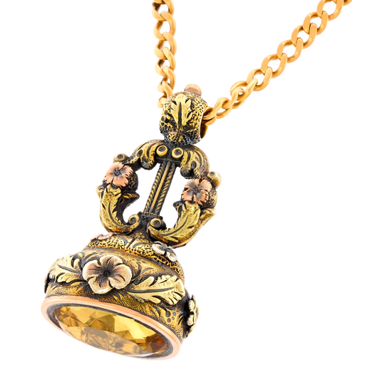 #27543 - Antique Gold Fob c1850s