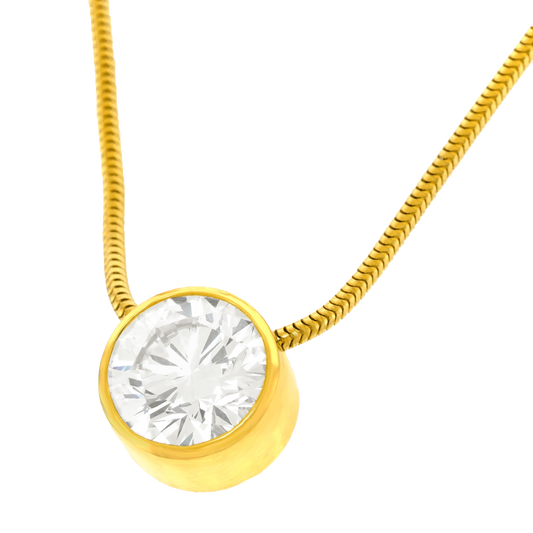 #27629 - Superb 2.21ct D SI1 Diamond Solitaire Necklace