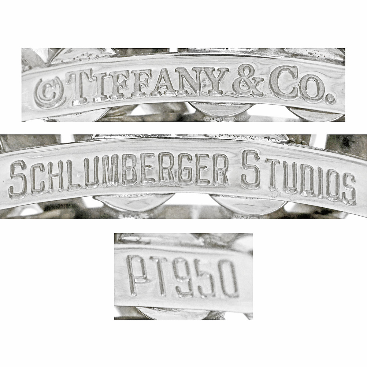 #27643 - Schlumberger 16 Stone Platinum Ring