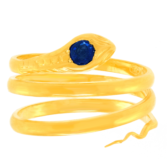 #27660 - Snake Ring with Sapphire