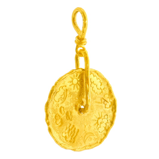 #27717 - Jean Mahie Exceptional One-of-a-Kind Organo Chic Pendant