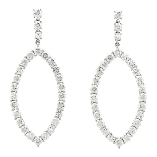 #27734 - Eighties Diamond Chandelier Earrings