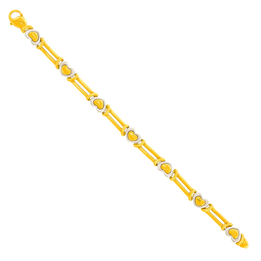 #27739 - Chimento Gold Heart Bracelet