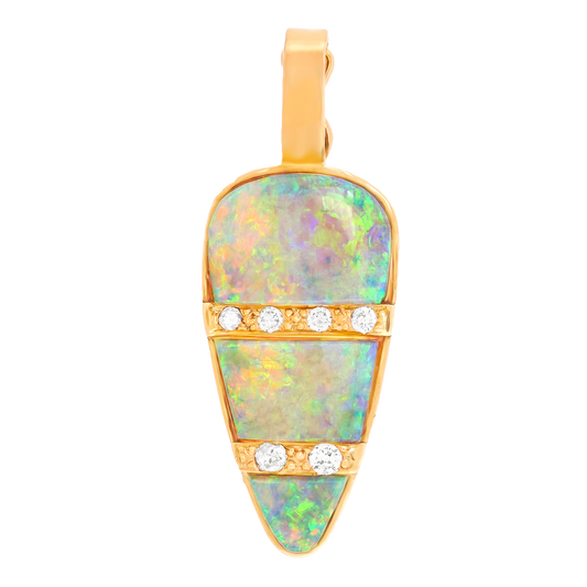 #27758 - Opal and Diamond Pendant