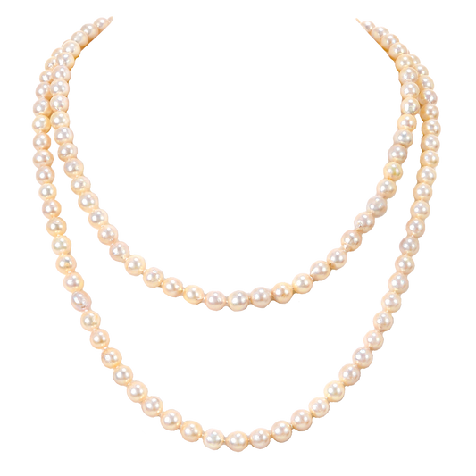 #27791 - 51 Inch Long Pearl Necklace