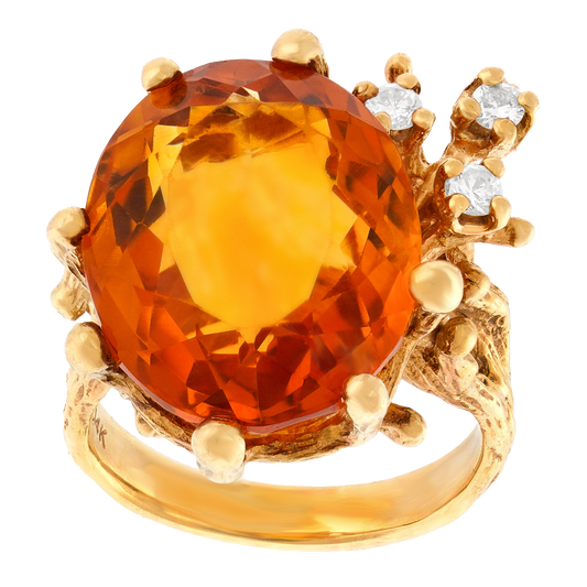 #27808 - Organo-Chic Seventies Citrine Ring