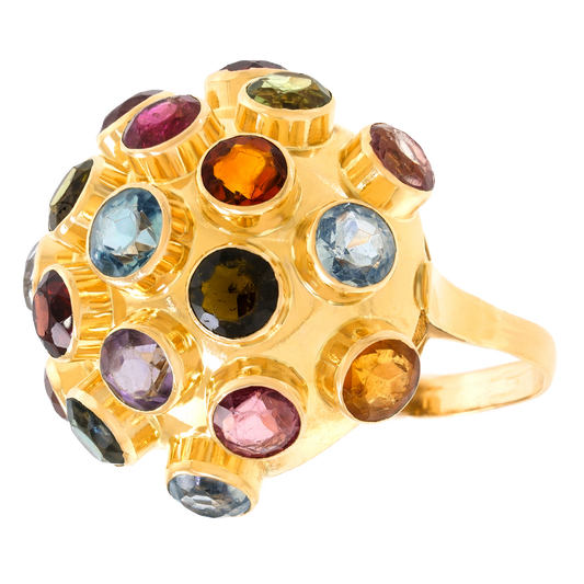 #27868 - Multi Stone Fifties Ring