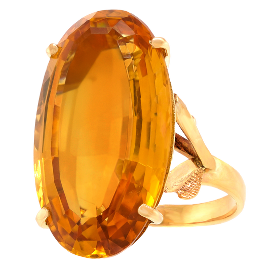 #27894 - Sixties Citrine Ring