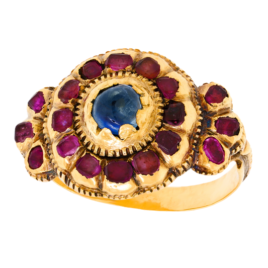 #27897 - Georgian Sapphire and Topaz Ring
