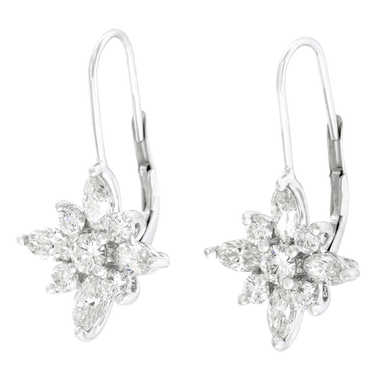 #27939 - Kwiat Star Large Diamond Drop Earrings