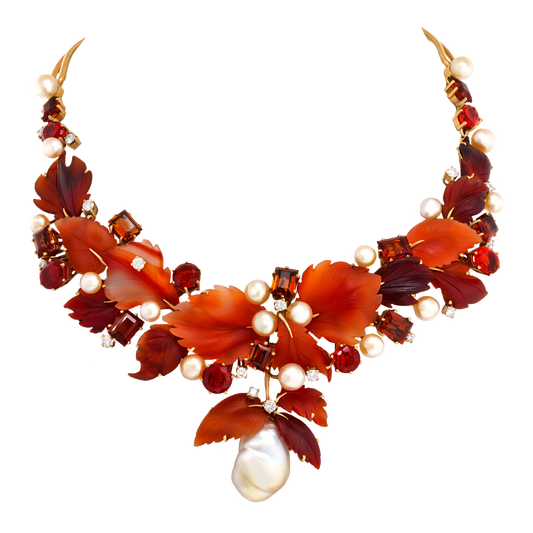 #27954 - Spectacular Hardstone Necklace