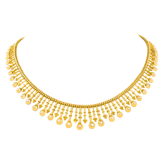 #27972 - Victorian Fringe Necklace, 18k French