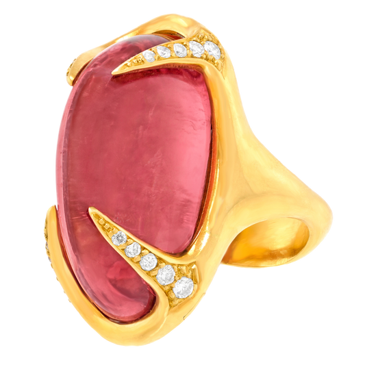 #27990 - Swiss Hyper Modern Tourmaline Ring