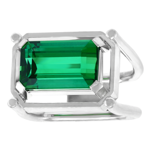 #27992 - 8.0 Carat Green Tourmaline Ring