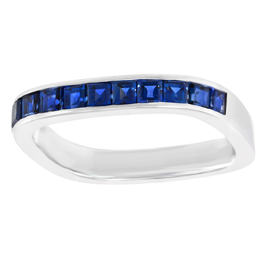 #27998 - Swiss Modern Sapphire Band