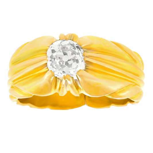 #28002 - French Art Deco Diamond Ring