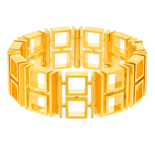 #28054 - Spectacular Modernist Bracelet by Trudel of Zurich