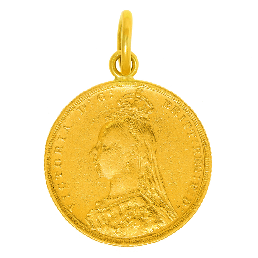 #28110 - Queen Victoria Jubilee 22k dated 1889 British Sovereign