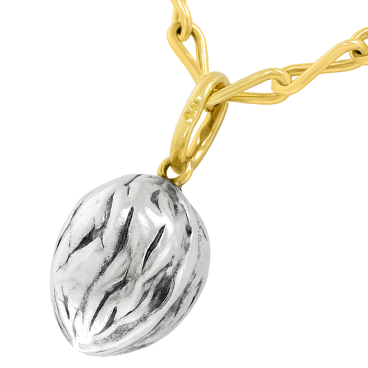 #28174 - Pomellato 18k and Sterling Walnut Charm-Pendant