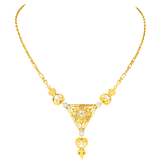 #28190 - Antique Diamond Necklace
