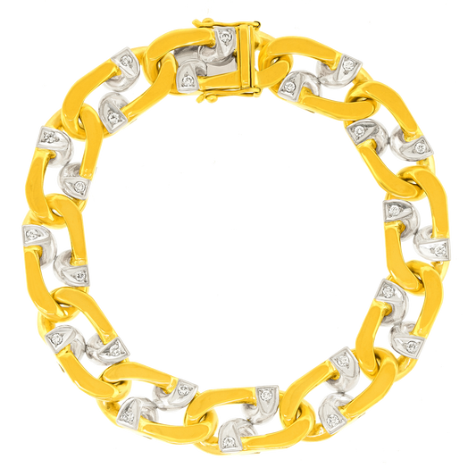 #28231 - Gubelin Fifties Gold & Diamond Bracelet