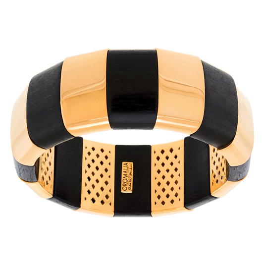 #28241 - Ormalia Gold & Wood Bracelet