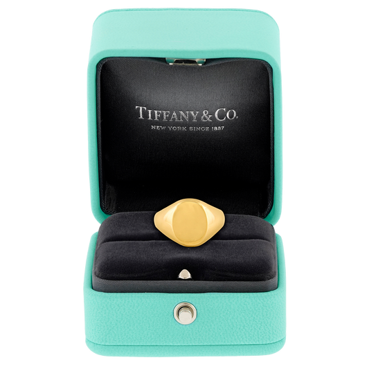#28246 - Tiffany & Co. Yellow Gold Signet Ring