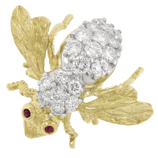 #28276 - Diamond Bee Brooch