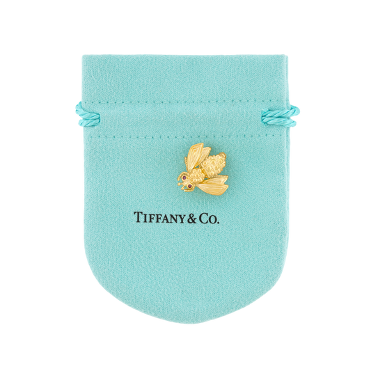 #28357 - Tiffany & Co. Gold Bee Brooch
