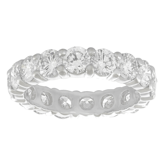 #28387 - 18k White Gold Eternity Band 4.0cttw Size 7
