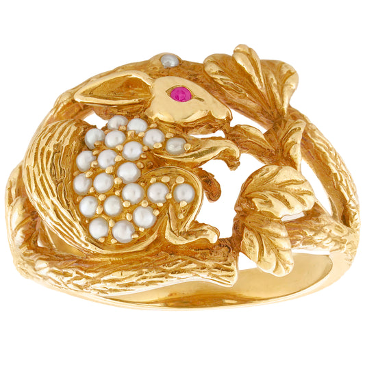 #28391 - CUTE CUTE cute Squirrel Ring