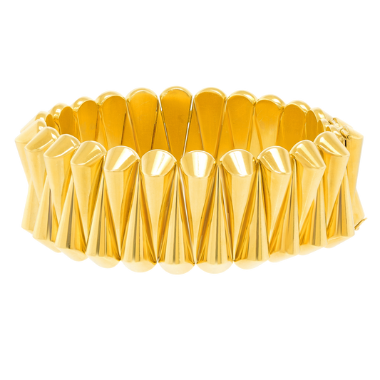 #28553 - Superb Art Deco Gold Bracelet