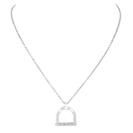 #28614 - Diamond-set Equestrian Necklace