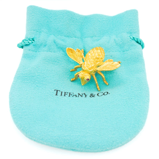 #22568 - Tiffany & Co. Gold Bee Brooch 18k