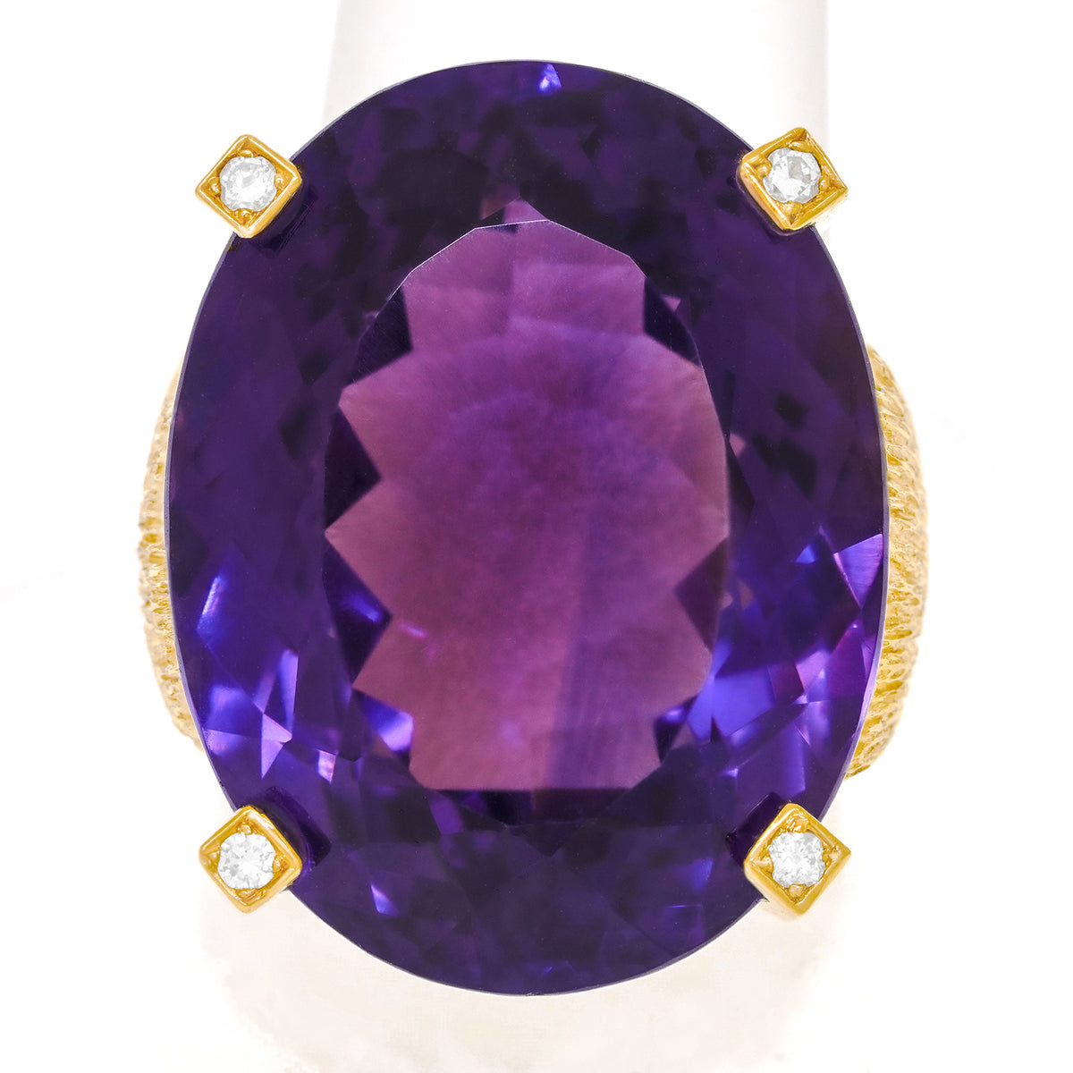 #24218 - Massive Swiss Modern Amethyst Ring